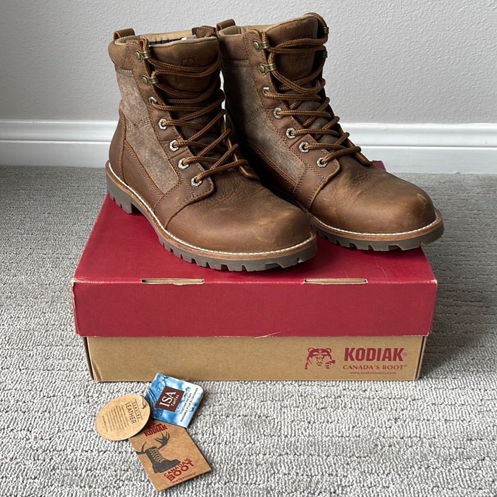 Men’s Kodiak Thane Boots in Gold - Size 8 Lace-up